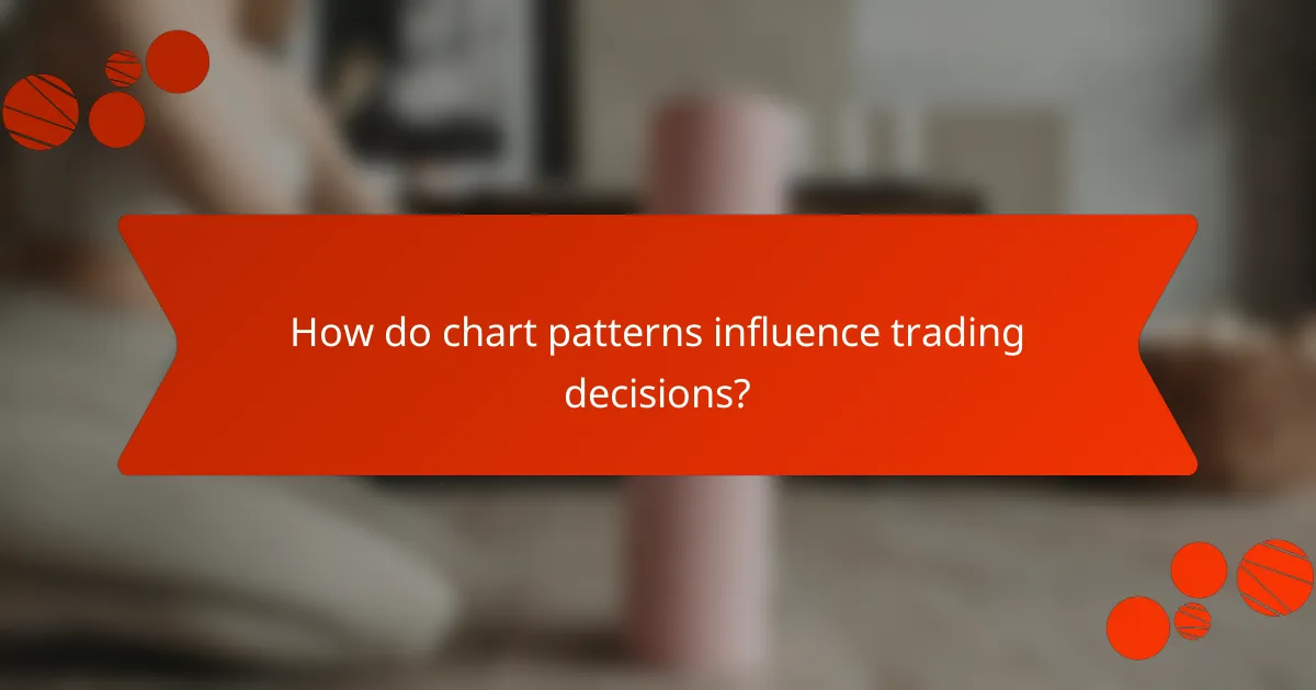 How do chart patterns influence trading decisions?